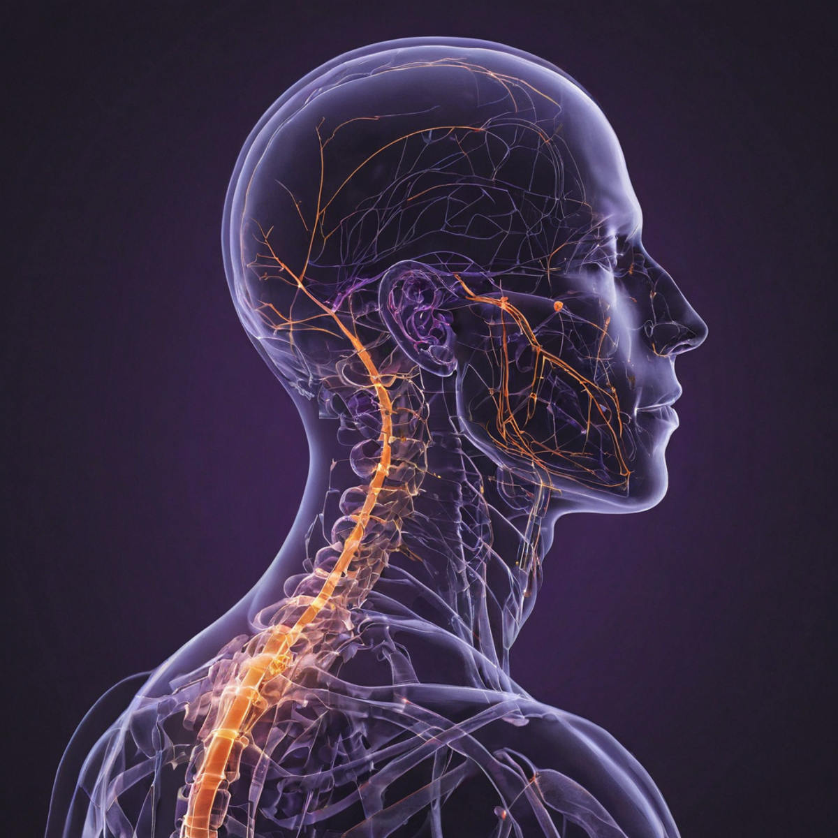 Forward head posture illustration