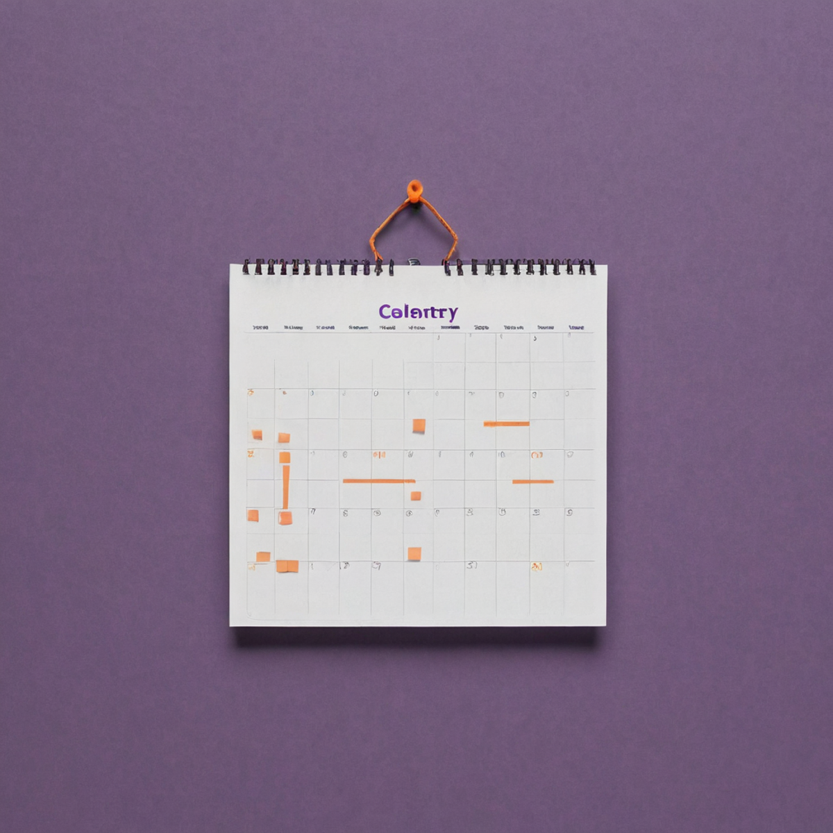 Habit consistency calendar illustration