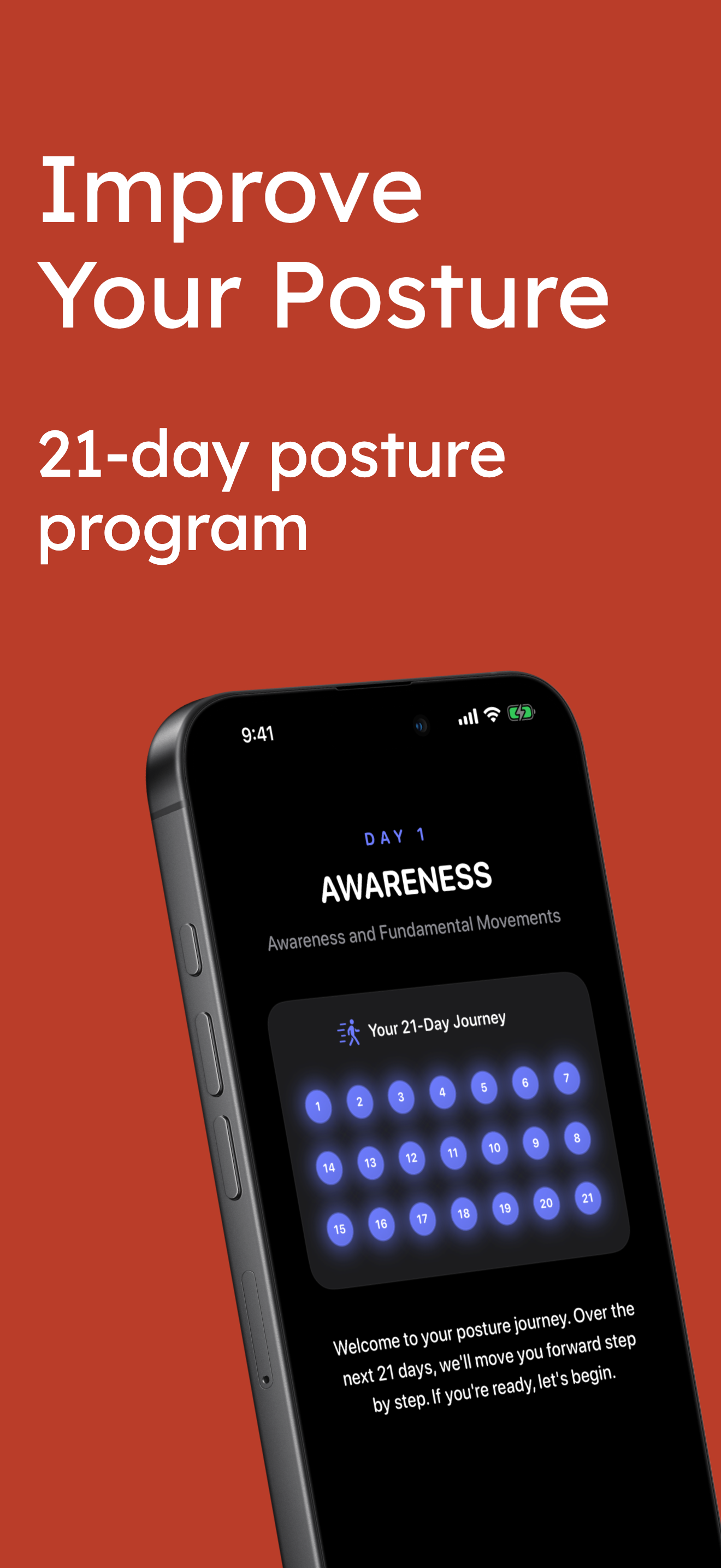 Posturist 21-day challenge overview